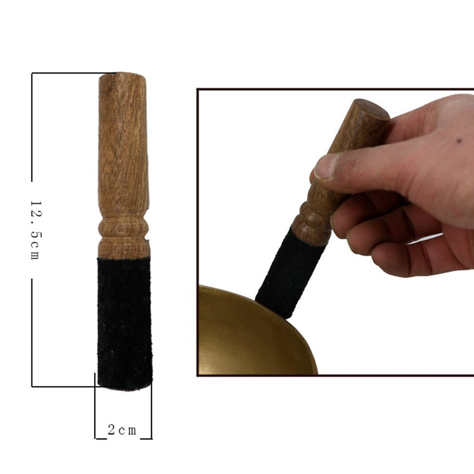 Meditation Singing Bowl Dharma Chanting Yoga Therapy Tibetan Buddhist Monks Religion Decorative Mallet Stick Nepalese Sound
