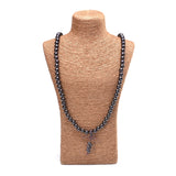 Natural Ebony Tibetan Buddha Mala Bracelet wooden 108 Bead necklace Black Charm Multilayer Bracelets For Women Men Jewelry Gift