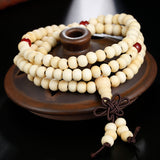 Natural Sandalwood Buddhist Buddha Prayer Bracelets Prayer Bead Mala 108 Beaded 6mm Stretch Women Men Bracelets &Bangles Jewelry