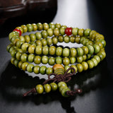 Natural Sandalwood Buddhist Buddha Prayer Bracelets Prayer Bead Mala 108 Beaded 6mm Stretch Women Men Bracelets &Bangles Jewelry