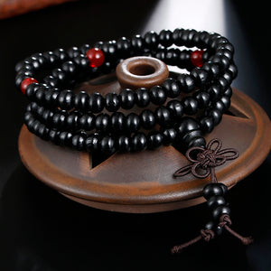 Natural Sandalwood Buddhist Buddha Prayer Bracelets Prayer Bead Mala 108 Beaded 6mm Stretch Women Men Bracelets &Bangles Jewelry