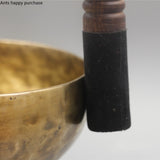 Nepal Handmade Brass Tibet Bowl Ritual 4 Key Music Therapy Copper Chime Copper Tibetan Singing Bowl(Including Sticks and Mats)