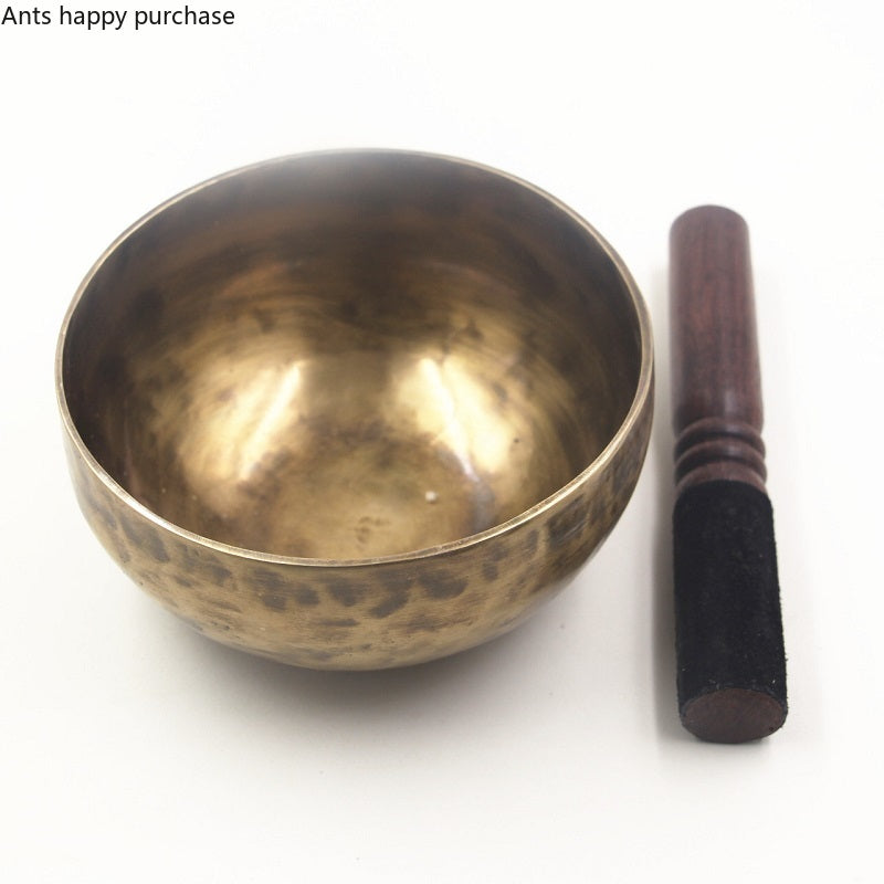 Nepal Handmade Brass Tibet Bowl Ritual 4 Key Music Therapy Copper Chim ...