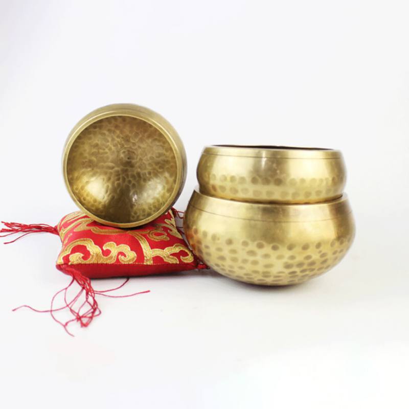 Nepal Handmade Tibetan Singing Bowl Set Decorative-wall-dishes  Resonance Healing Meditation Yoga Bowl with Mallet