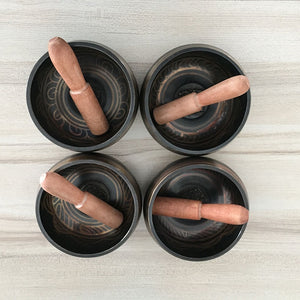 Nepal Tibetan Sing Bowl 7 size Himalayan Buddhist Yoga Meditation Singing Bowl Fengshui