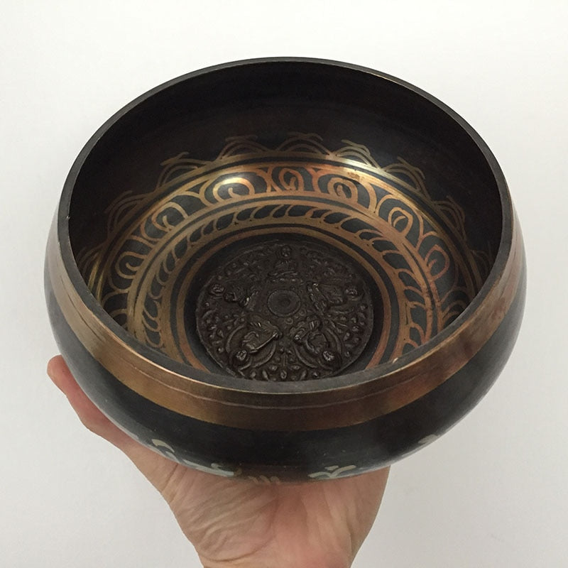 Nepal Tibetan Sing Bowl 7 size Himalayan Buddhist Yoga Meditation Singing Bowl Fengshui