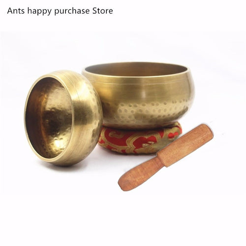 Nepal handmade Buddha Tibet bowl bowl ritual music therapy copper chime copper Tibetan Singing Bowl Buddhist practice device