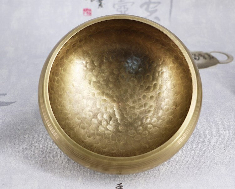 Nepal handmade Buddha Tibet bowl bowl ritual music therapy copper chime copper Tibetan Singing Bowl Buddhist practice device