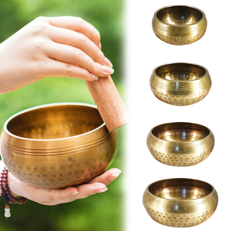 Nepalese Bowl, Singing Bowl, Manual Metal Bowl, Buddha Bowl, Religious Bowl, Tibetan Meditation Bowl for Singing Buddha Sound