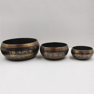 Nepalese Buddhist scriptures Tibetan Bowl Sing Bowl Nepalese Buddhist Tibetan Chanting Yoga Meditation Bowl Sound therapy