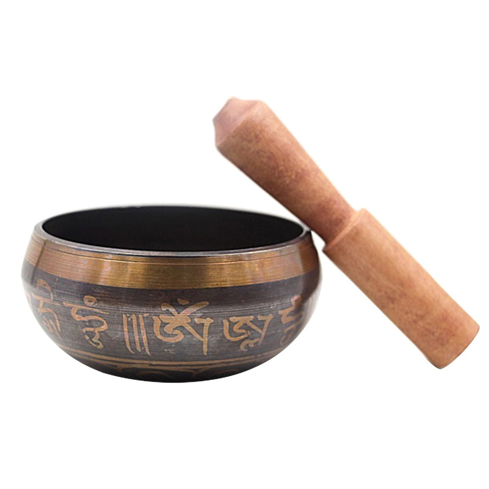 Nepalese Buddhist scriptures Tibetan Bowl Sing Bowl Nepalese Buddhist Tibetan Chanting Yoga Meditation Bowl Sound therapy