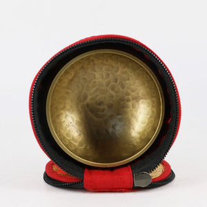 Nepalese Handmade Singing Bowl Gift Box Buddhist Utensils Storage Cloth Package Tibet Bowl Bag Red Blue Yellow Random Color