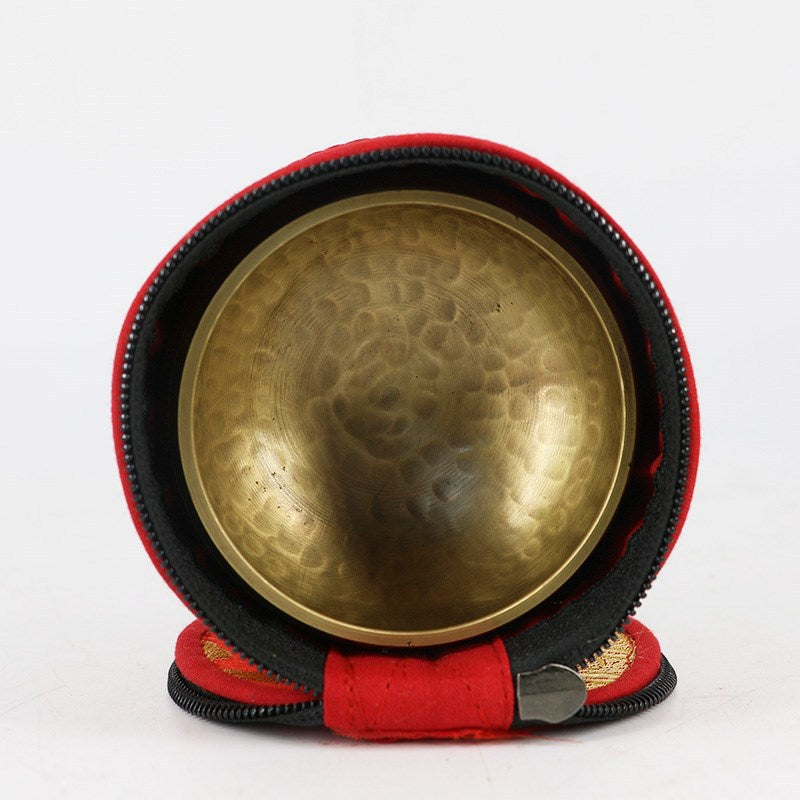 Nepalese Handmade Singing Bowl Gift Box Buddhist Utensils Storage Cloth Package Tibet Bowl Bag Red Blue Yellow Random Color