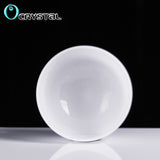 New 10Inch White Color C D E F G A B Meditation Frosted Quartz Crystal Singing Bowl 10'' Yoga Sound Healing