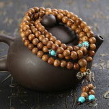 New Brand 108 *8mm/108*6mm Wenge Prayer Beads Tibetan Buddhist Mala Buddha Bracelet Rosary Wooden Bangle Jewelry
