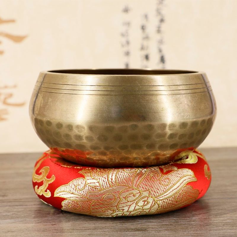 OOTDTY Yoga Tibetan Singing Bowl Mat Religion Belief Buddhist Supplies Home Decoration