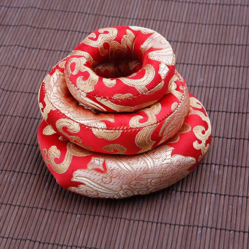 OOTDTY Yoga Tibetan Singing Bowl Mat Religion Belief Buddhist Supplies Home Decoration