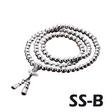 Outdoor 108 Buddha Beads Self Defense Hand Bracelet Necklace Chain Full Steel Chain Personal Protection Multi Tools