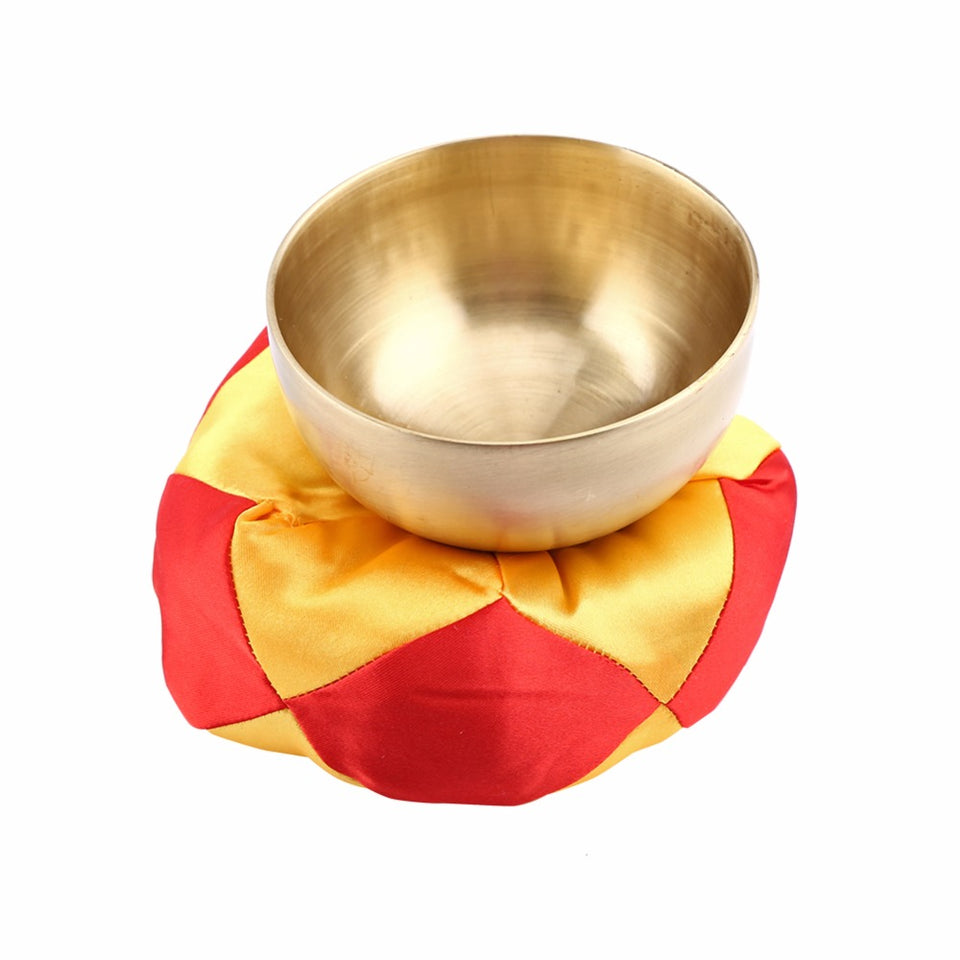 Portable Buddhist Tibetan Singing Bowl Set Stick Cushion Home Decoration Chakra Meditation Yoga Wall Brass Dishes Craft Tool