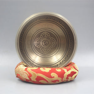 Professional Ode Buddhist Sound Bowl Nepal Handmade Brass Singing Bowl Yoga SPA Sound Therapy To The Bowl Bronze Chime Decor