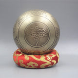 Professional Ode Buddhist Sound Bowl Nepal Handmade Brass Singing Bowl Yoga SPA Sound Therapy To The Bowl Bronze Chime Decor