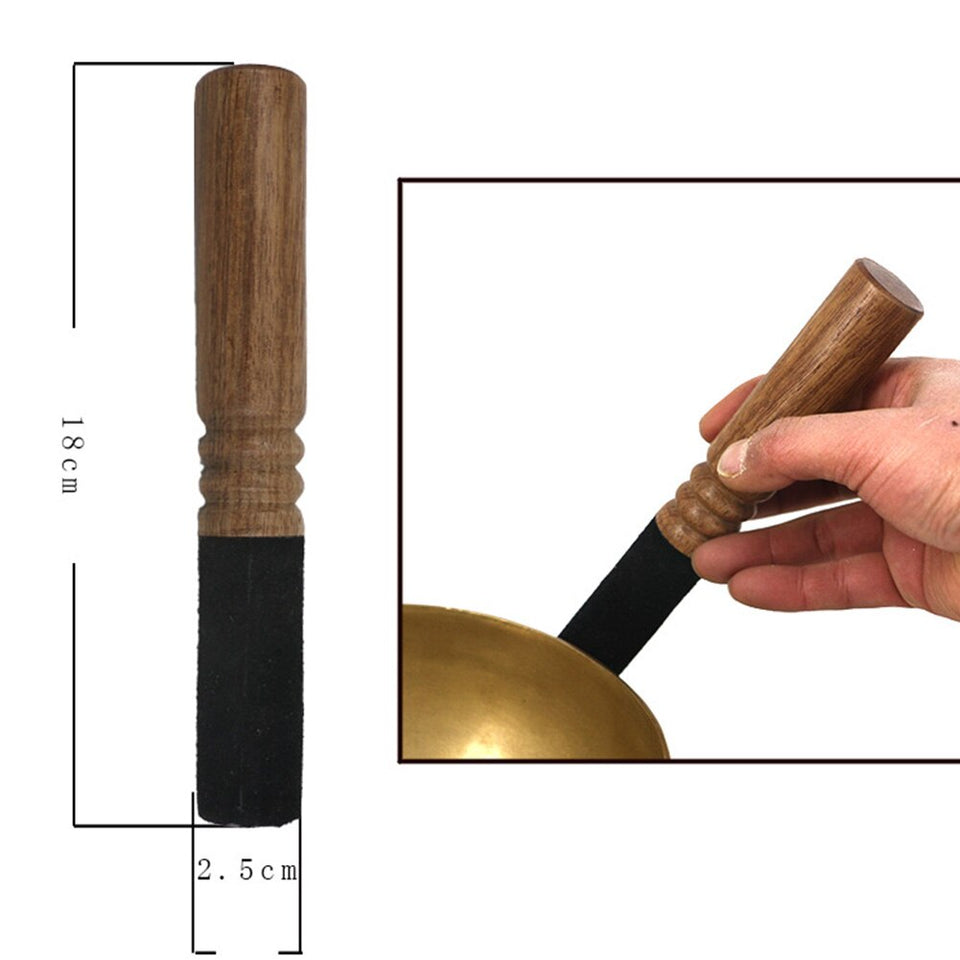 Religion Singing Bowl Monks Copper Sound Therapy Nepalese Meditation Dharma Yoga Tibetan Buddhist Chanting Mallet Stick