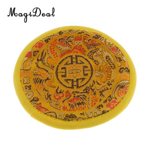 Round Cloth Tibetan Singing Bowl Cushion Pillow for Dharma Diameter -12cm