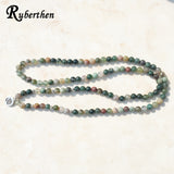 Ruberthen Top Sale Aliexpress Women`s Wrap Bracelet Trendy India Stone Bracelet or Necklace 108 Mala Fancy Stone Beads Bracelet