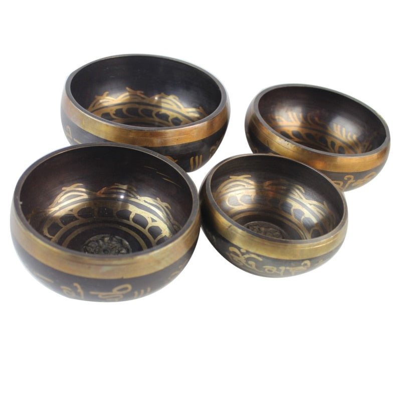 Singing Bowl Set For Relaxation Healing Decorative Plate Buddha Sound Nepal Yoga Meditation Therapy Buddha Sound Tibetan bowl
