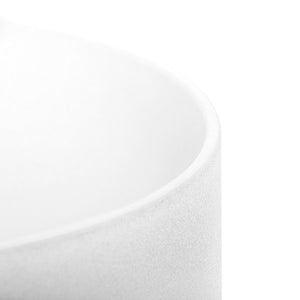 TOPFUND 432hz/perfect pitch F Note Heart Chakra Frosted Quartz Crystal Singing Bowl 8''
