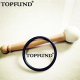 TOPFUND Chakra Rainbow Colored Frosted Quartz Crystal Singing Bowl 10''