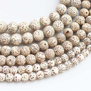 TSB0299 Wholesale Natural Original White Star Moon Lotus Bodhi Seeds Round Beads 108+6 beads Strand 7mm 8mm 9mm 10mm