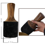 Tibetan Bowl Leather stick Hammer Mallet Stick Wood Handle Tibetan Buddhist Meditation Singing Bowl Accessory 8-25cm