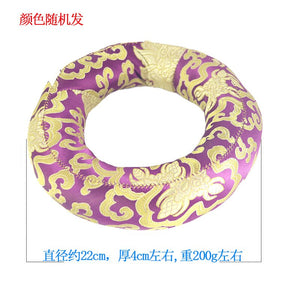Tibetan Bowl Mat Hand-stitched Brocade Mat Singing Bowl Base Tibetan Buddhist Meditation Singing Bowl Accessory 8-22cm