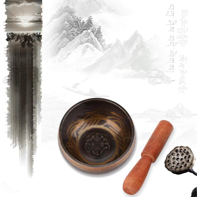 Tibetan Bowl Set Sacred Dharma Monks Lama Tibetan Singing Bowl Decorative-wall-dishes Plates Home Decorative Wall Dishes