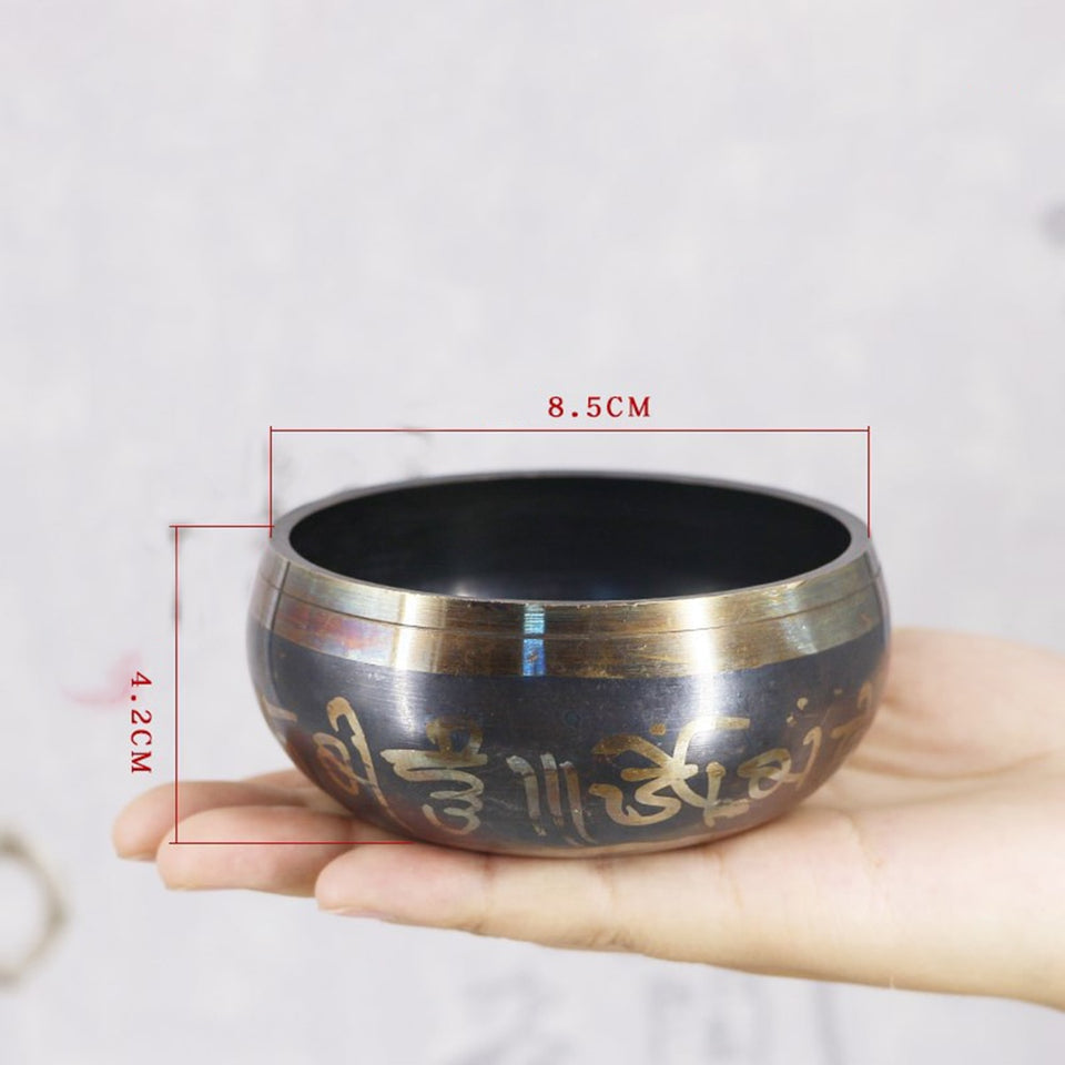 Tibetan Bowl Sing Bowl Nepalese Buddhist Tibetan Chanting Yoga Meditation Bowl Buddhist Sound Therapy Bowl Copper Religion Carft