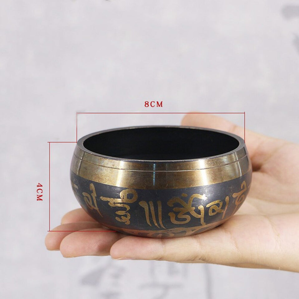 Tibetan Bowl Sing Bowl Nepalese Buddhist Tibetan Chanting Yoga Meditation Bowl Buddhist Sound Therapy Bowl Copper Religion Carft