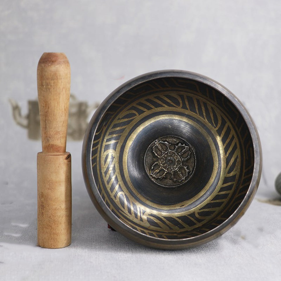 Tibetan Bowl Sing Bowl Nepalese Buddhist Tibetan Chanting Yoga Meditation Bowl Buddhist Sound Therapy Bowl Copper Religion Carft