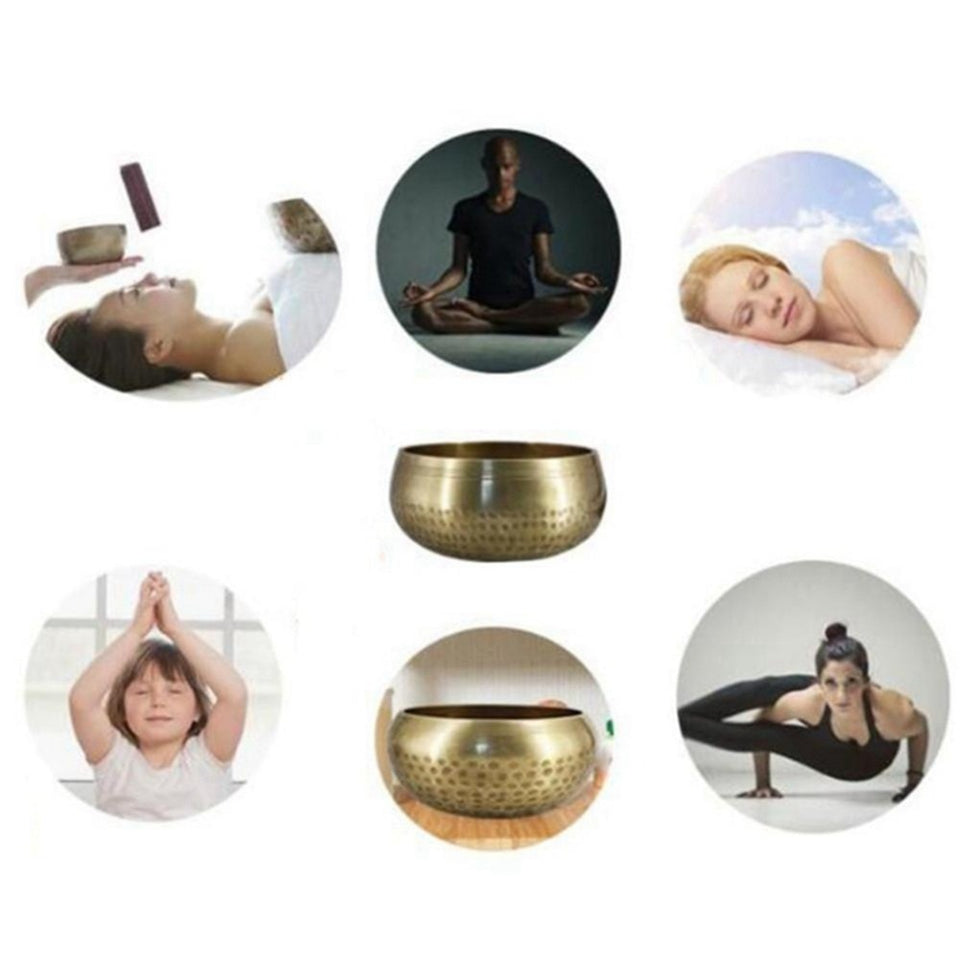 Tibetan Bowl Singing Bowl Nepalese Buddhist Tibetan Chanting Yoga Meditation Bowl Buddhist Sound Therapy Bowl  Religion Carft