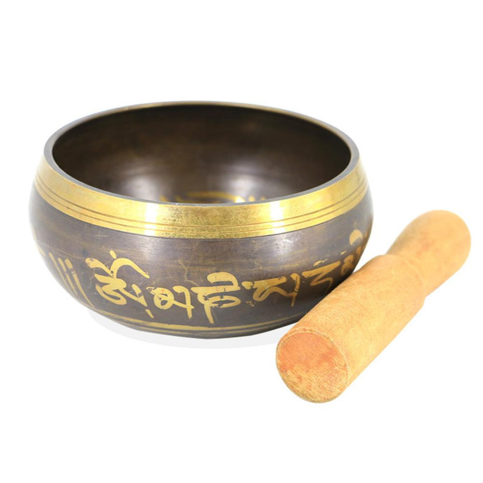 Tibetan Brass Singing Bowl Bell Meditation Tibetan Chakra Yoga Hand Bowl Buddhism Massage Meditation Percussion Instrument