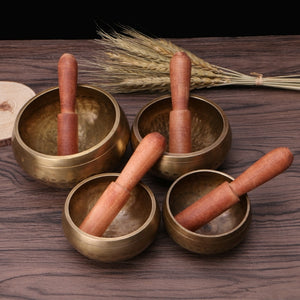 Tibetan Buddhism Singing Bowl Hand Hammered Yoga Copper Chakra Meditation Gift Religion Belief Buddhist supplies Home Decoration