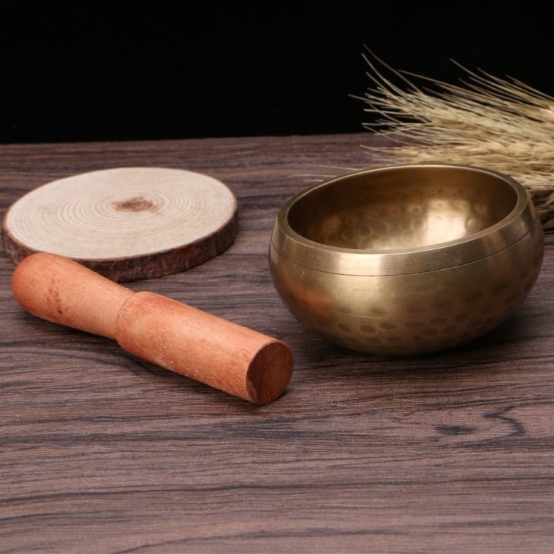 Tibetan Buddhism Singing Bowl Hand Hammered Yoga Copper Chakra Meditation Gift Religion Belief Buddhist supplies Home Decoration