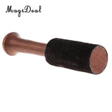 Tibetan Buddhism Singing Bowl Mallet Wood   w/ Leather Head Wrapped with premium Leathe for Relax Yoga Art Crafts 12.7cm