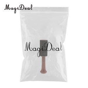 Tibetan Buddhism Singing Bowl Mallet Wood   w/ Leather Head Wrapped with premium Leathe for Relax Yoga Art Crafts 12.7cm