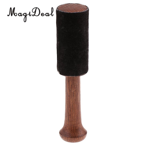 Tibetan Buddhism Singing Bowl Mallet Wood   w/ Leather Head Wrapped with premium Leathe for Relax Yoga Art Crafts 12.7cm