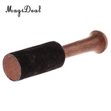 Tibetan Buddhism Singing Bowl Mallet Wood   w/ Leather Head Wrapped with premium Leathe for Relax Yoga Art Crafts 12.7cm