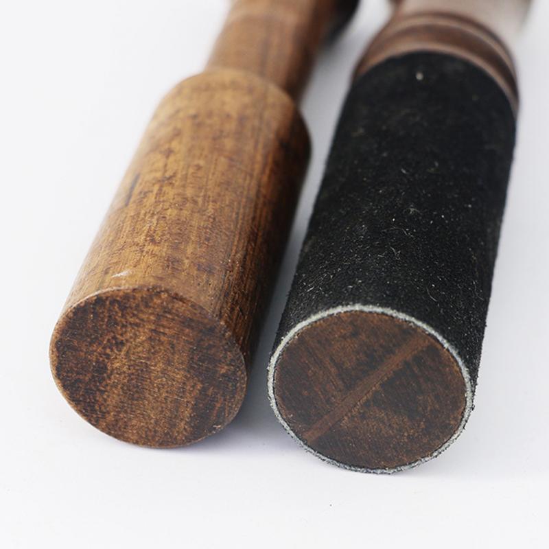 Tibetan Buddhist Chanting Singing Bowl Stick Monks Copper Bowl Leather Hammer Mallet Wood Handle Meditation Singing Stick #20