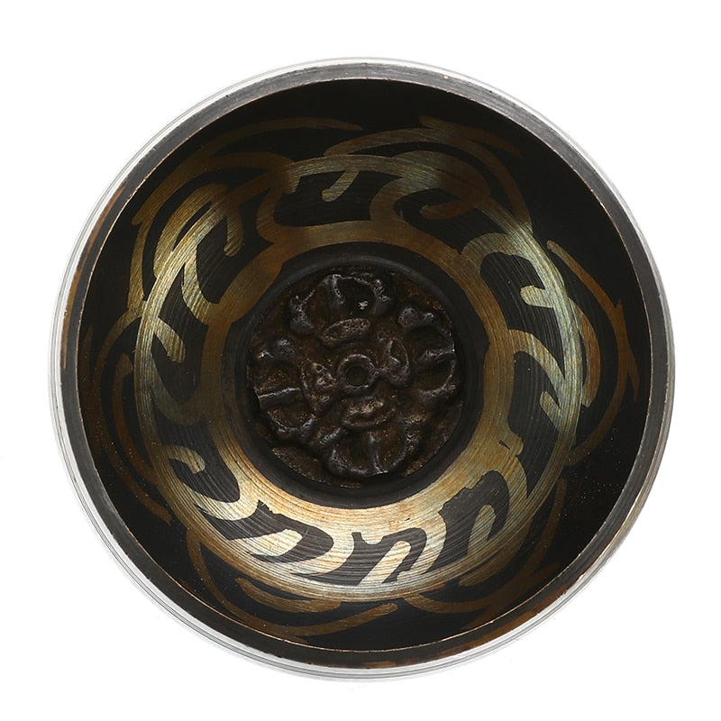 Tibetan Singing Bowl Buddhism Meditation Bell Hand Hammered Buddhist Brass Bowl Yoga Copper Chakra Healing Spiritual Gift