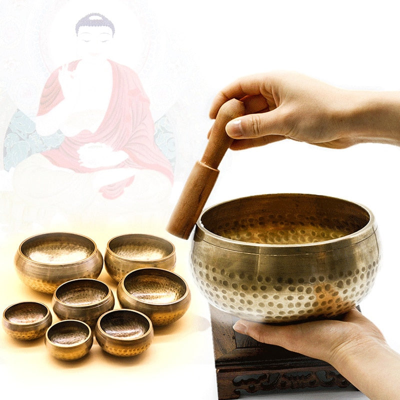 Tibetan Singing Bowl Decorative Wall Dishes Home Buddhism Decoration Decorative Sacrifice Sacred Dharma Monks Lama Nepal