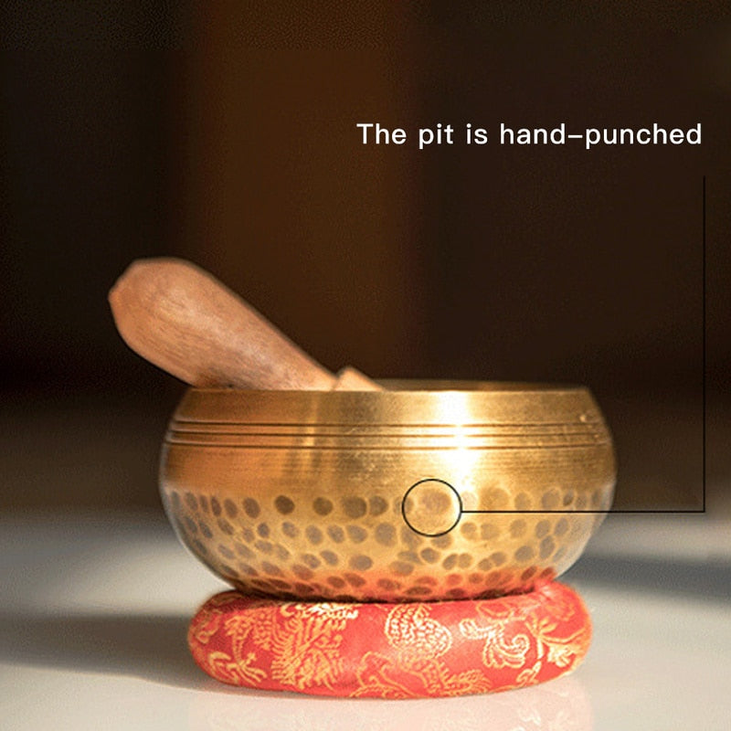 Tibetan Singing Bowl Decorative Wall Dishes Home Buddhism Decoration Decorative Sacrifice Sacred Dharma Monks Lama Nepal
